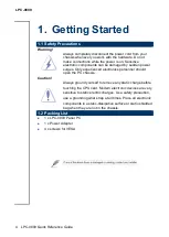 Предварительный просмотр 4 страницы Avalue Technology LPC-0809 Quick Reference Manual