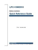 Preview for 1 page of Avalue Technology LPC-15WD510 Quick Reference Manual