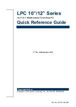 Preview for 1 page of Avalue Technology LPC SERIES Quick Reference Manual