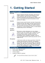 Preview for 3 page of Avalue Technology LPC SERIES Quick Reference Manual