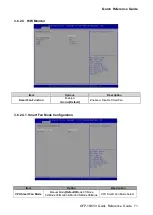 Preview for 71 page of Avalue Technology OFP-15W33 Quick Reference Manual