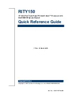 Avalue Technology RITY150 Quick Reference Manual preview