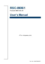 Preview for 1 page of Avalue Technology RSC-IMX61 User Manual