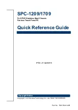 Preview for 1 page of Avalue Technology SPC-1209 Quick Reference Manual