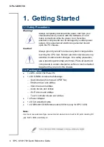 Preview for 4 page of Avalue Technology SPC-1209 Quick Reference Manual