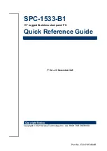 Avalue Technology SPC-1533-B1 Quick Reference Manual preview