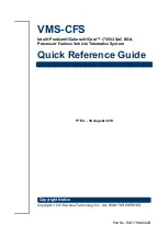 Avalue Technology VMS-CFS Quick Reference Manual preview