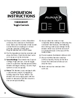 Preview for 3 page of Avamix 928BX2000T Manual