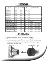 Preview for 3 page of Avamix 928ISB10 Quick Start Manual