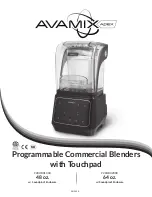 Avamix Apex 928HBX1000 Manual preview