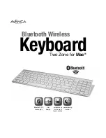 Avanca Bluetooth Wireless Keyboard User Manual preview