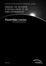 Preview for 15 page of AVANCIS PowerMax Strong Safety, Installation, And Operation Manual