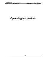 Preview for 13 page of AVANT 400 Series Operator'S Manual