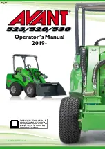AVANT 500 Series 2019 Operator'S Manual preview