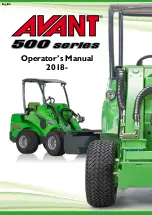 Preview for 1 page of AVANT 500 Series Operator'S Manual