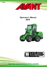 Предварительный просмотр 1 страницы AVANT 735 2020 Operator'S Manual