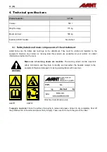 Preview for 10 page of AVANT A21689 Operator'S Manual For Attachment