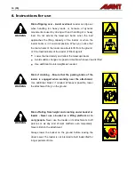 Preview for 14 page of AVANT A21689 Operator'S Manual For Attachment