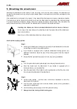 Preview for 12 page of AVANT A2971 Operator'S Manual For Attachment