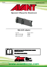 Preview for 1 page of AVANT A34893 Operator'S Manual For Attachment