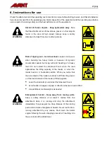 Предварительный просмотр 17 страницы AVANT A36015 Operator'S Manual