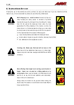 Предварительный просмотр 14 страницы AVANT A36262 Operator'S Manual For Attachment