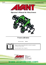 Preview for 1 page of AVANT A36555 Operator'S Manual For Attachment