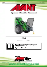 Preview for 1 page of AVANT A36960 Operator'S Manual For Attachment