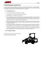 Preview for 13 page of AVANT A36968 Operator'S Manual For Attachment