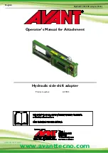 AVANT A37235 Operator'S Manual For Attachment preview