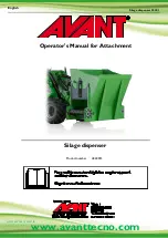 AVANT A424013 Operator'S Manual For Attachment preview