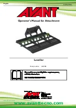 AVANT A427450 Operator'S Manual For Attachment preview