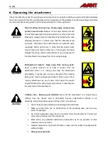 Preview for 16 page of AVANT A440199 Operator'S Manual For Attachment