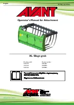 AVANT A440586 Operator'S Manual For Attachment preview