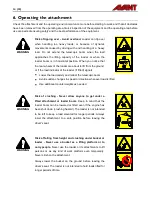 Предварительный просмотр 14 страницы AVANT A444137 Operator'S Manual For Attachment