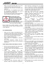 Предварительный просмотр 7 страницы AVANT CH100 Operator'S Manual