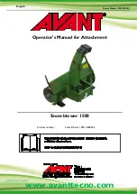 AVANT Collecting 1500 Operator'S Manual For Attachment preview