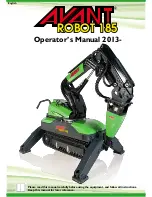 Preview for 1 page of AVANT Robot 185 Operator'S Manual