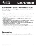 Preview for 3 page of Avantco Equipment 177BMFW3 User Manual