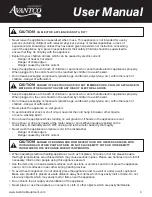 Предварительный просмотр 3 страницы Avantco Equipment 177DC1800 User Manual