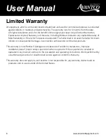 Предварительный просмотр 6 страницы Avantco Equipment 177FFDS1 User Manual