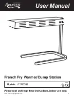 Предварительный просмотр 1 страницы Avantco Equipment 177FFDS2 User Manual