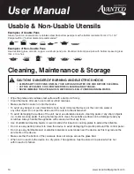 Preview for 10 page of Avantco Equipment 177IC3500 User Manual