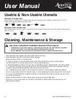 Preview for 10 page of Avantco Equipment 177IC35DB User Manual