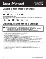 Предварительный просмотр 10 страницы Avantco Equipment 177IC35SU User Manual