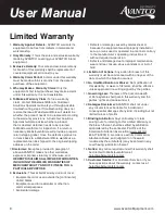 Предварительный просмотр 8 страницы Avantco Equipment 177RC60 User Manual