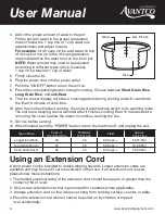 Предварительный просмотр 6 страницы Avantco Equipment 177RCSA90 User Manual