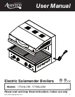 Avantco Equipment 177SAL17M User Manual предпросмотр