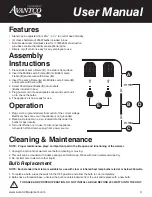 Предварительный просмотр 3 страницы Avantco Equipment 177W62 User Manual