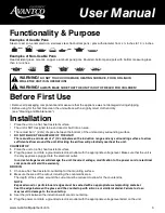 Preview for 3 page of Avantco Equipment ID18DB User Manual